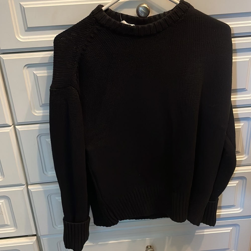 KOTN black cotton chunky sweater